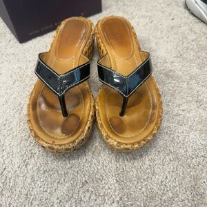 Prada platform sandals. Good condition. No tears or rips.